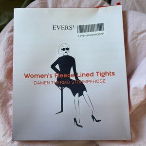 NWT - EVERS Women’s Fleece Lined Tights – Size Small